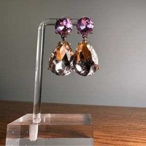 Purple quartz earrings